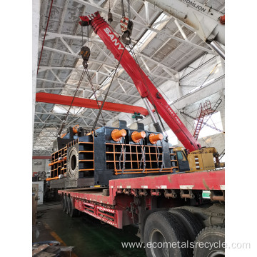 Scrap Steel Compactor Recycling Baler Baling Machine